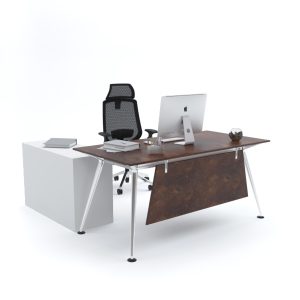Alternative view of ELEGANTE : Office Desk (with Side Cabinet)