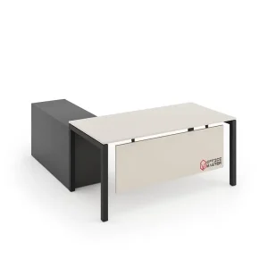 BELLA – Office Desk with Side Cabinet - Image 4
